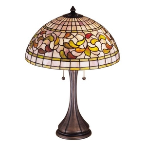 23" H Tiffany Turning Leaf Table Lamp