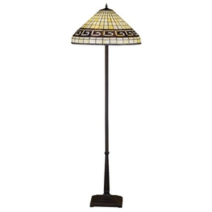 62" H Greek Key Floor Lamp