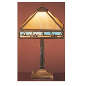 22" H Sailboat Mission Table Lamp