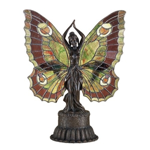 17" H Butterfly Lady Accent Lamp
