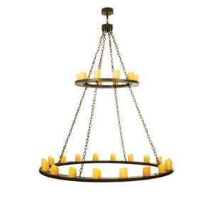 60" W Loxley 28 Lt Two Tier Chandelier