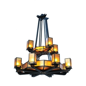 58" W Avondale 10 Arm Two Tier Chandelier