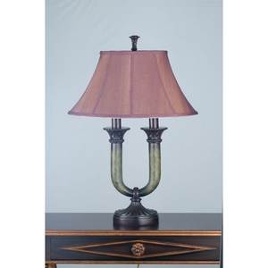 29" H Cypress Fabric Table Lamp