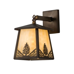 7" W Stillwater Mountain Pine Hanging Wall Sconce