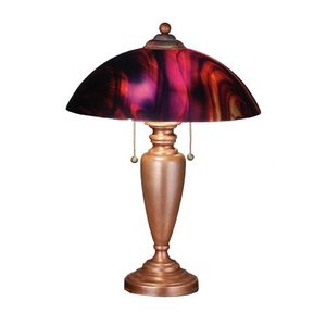 21.5" H Cabernet Swirl Table Lamp