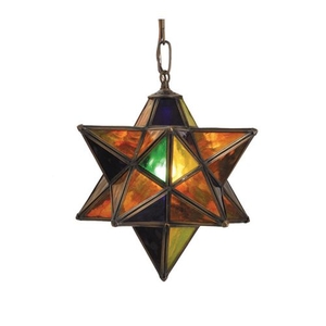 9" W Moravian Star Mini Pendant