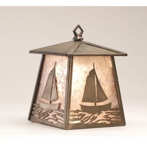 7.5" W Sailboat Hanging Wall Sconce