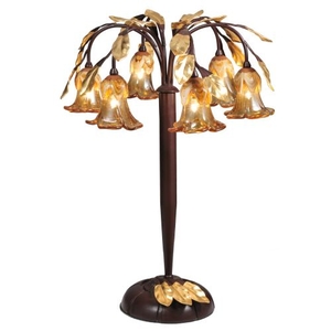 21" H Celestial Bouquet 6 Lt Table Lamp