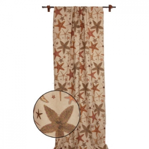 Starfish Window Drapery Panel