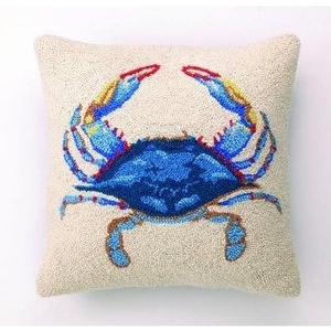 Blue Crab Hook Pillow