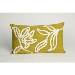 Liora Manne Visions I Windsor Indoor/Outdoor Pillow - Green, 12" By 20"