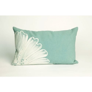 Liora Manne Visions Ii Antique Medallion Indoor/Outdoor Pillow - Blue, 12" By 20"