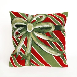 Liora Manne Visions Iii Gift Box Indoor/Outdoor Pillow - Green, 20" Square
