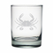 Personalized Crab Etched Dor Glass Set