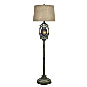 Antique Oil Lantern Styled Floor Lamp