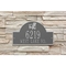 Personalized Adirondack Arch Plaque, Pewter Silver