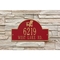 Personalized Adirondack Arch Plaque, Red / Gold