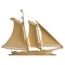 46" Yacht Weathervane, Gold / Bronze