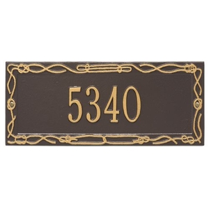 Personalized Sailor'S Knot Plaque, Bronze / Gold