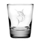 Marlin Double Old Fashion 13.25 Oz.  Etched Glass Set