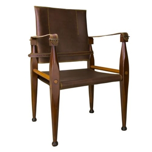 Bridle Leather Campaign Chair