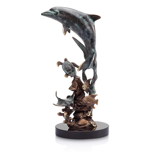Dolphins And Friends Statue