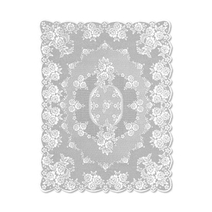 Victorian Rose 60X84 Tablecloth, White