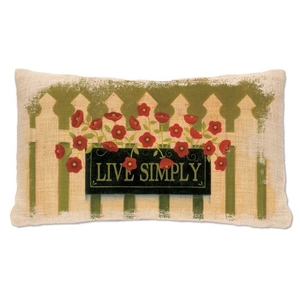 Welcome Live Simply Pillow, Natural