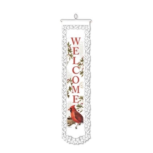 Cardinal Welcome, White H