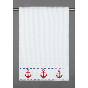 Anchor Trio Waffle Weave Kitchen Towel