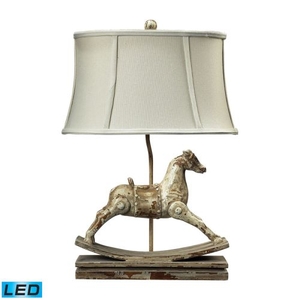 Carnavale Rocking Horse Led Table Lamp In Clancey Court Finish