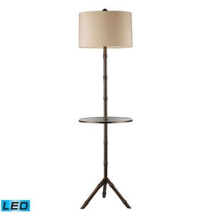 Stanton Led Floor Lamp In Dunbrook Finish With Glass Tray
