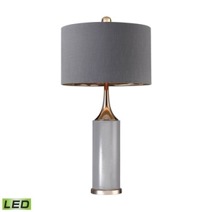 Tall Gold Cone Neck Led Lamp
