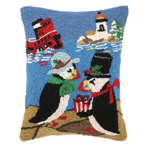 Beach Holiday Penguin Hook Pillow