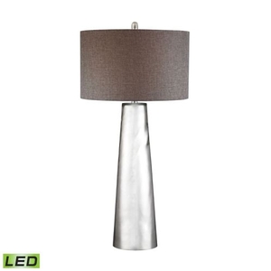 Tapered Cylinder Mercury Glass Led Table Lamp