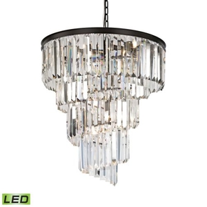 Palacial 9 Light Led Chandelier In Oil Rubbed Bronze