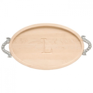 Personalized Oval Tray With Rope Handles