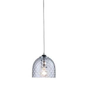 Viva 1 Light Pendant In Polished Chrome And Clear Glass