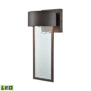 Julius Outdoor Led Wall Sconce In Clay Bronze
