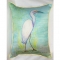 Snowy Egret Indoor Outdoor Pillow