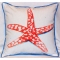 Coral Starfish Outdoor Pillow