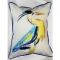 Vertical Blue Heron Indoor Outdoor Pillow
