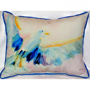 Flying Sea Gull Indoor Outdoor Pillow