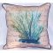 Blue Coral Beige  Indoor Outdoor Pillow