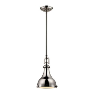 Rutherford 1 Light Pendant In Polished Nickel