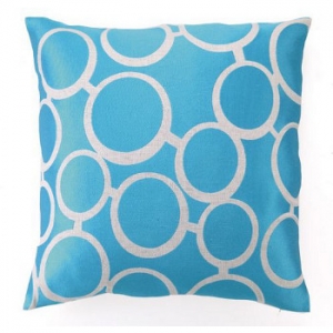 Blue Spectacles Embroidered Pillow