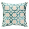 Parisian Lights Turquoise Embroidered Pillow