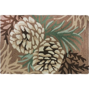 Pine Cone Polyester Rug, 22 x 34 in.
