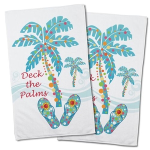Deck The Palms Hand Towel (Set Of 2)