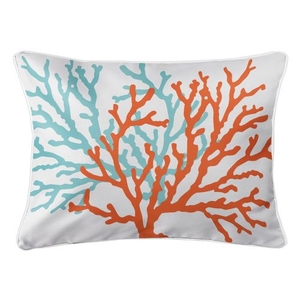 Coral Duo Lumbar Pillow